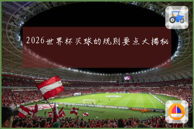 2026世界杯买球的规则要点大揭秘
